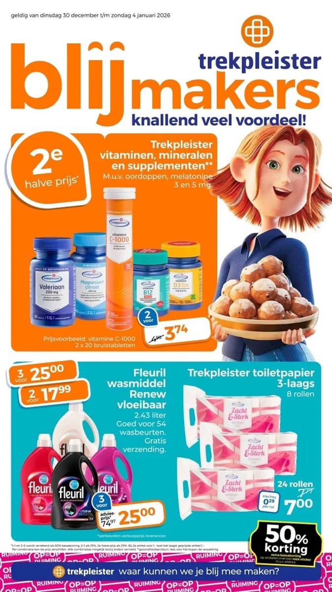 Trekpleister folder – pagina 1