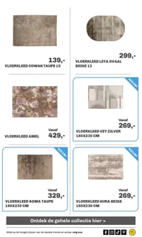 VLOERKLEED KURA BEIGE 160X230 CM aanbieding bij Trendhopper – geldig van 15.02.2026 t/m 22.02.2026
