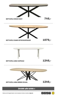 EETTAFEL VIANO UITSCHUIFBAAR aanbieding bij Trendhopper – geldig van 15.02.2026 t/m 22.02.2026