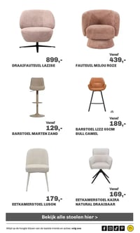 FAUTEUIL MILOU ROZE aanbieding bij Trendhopper – geldig van 15.02.2026 t/m 22.02.2026