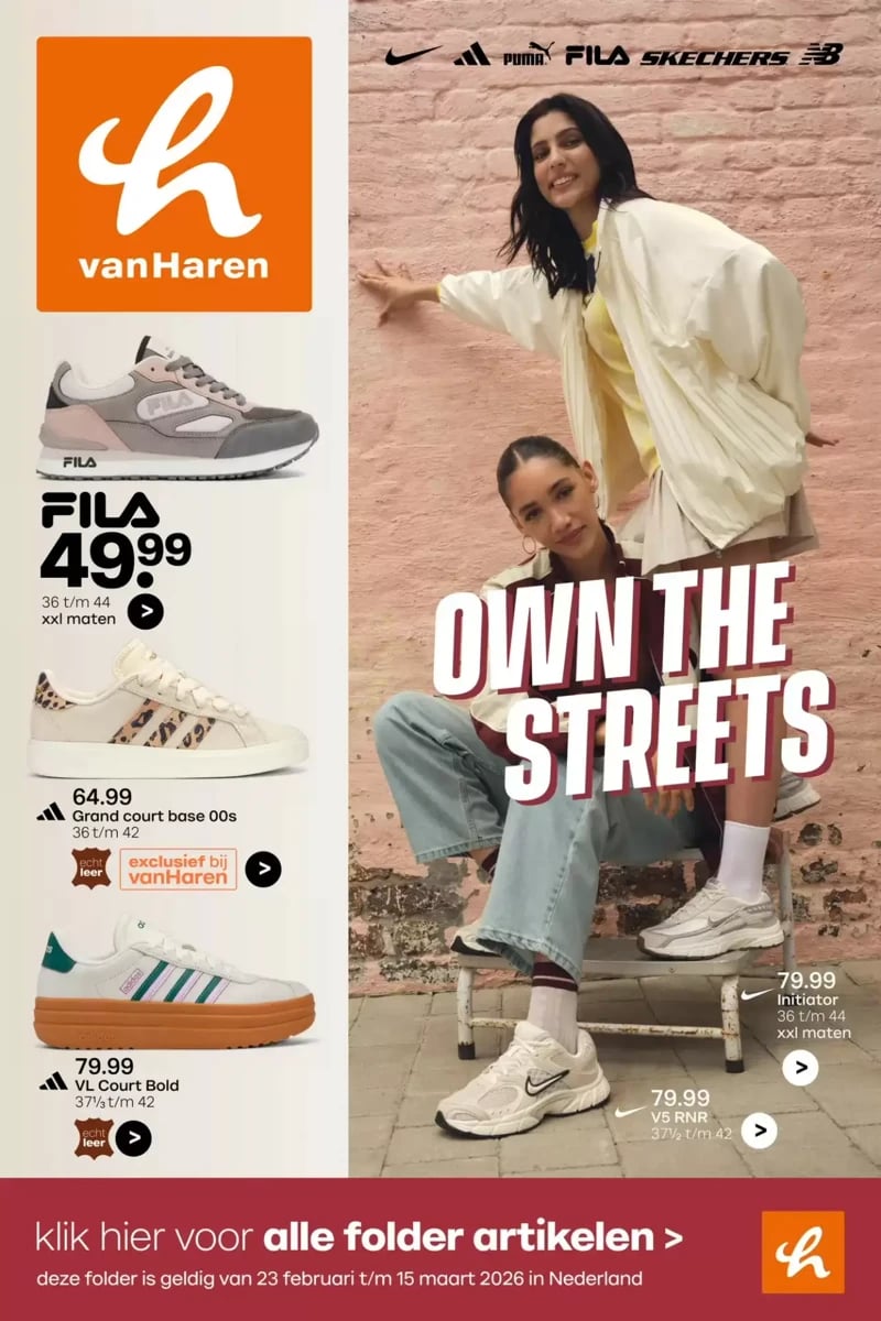 Vanharen folder – pagina 1