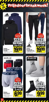 Adidas Entrada 22 Joggingsbroek aanbieding bij Vomar – geldig van 04.01.2026 t/m 10.01.2026