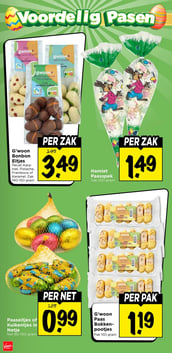 Paaseitjes of Kuikentjes in Netje Net 80-100 gram aanbieding bij Vomar – geldig van 08.03.2026 t/m 14.03.2026