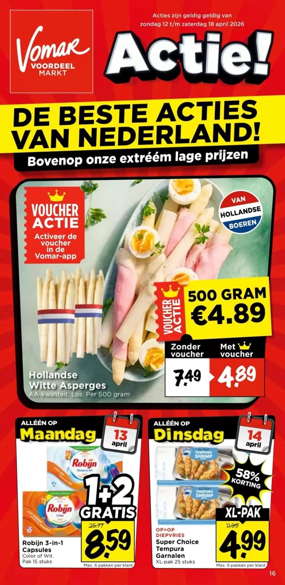 Vomar folder – pagina 1