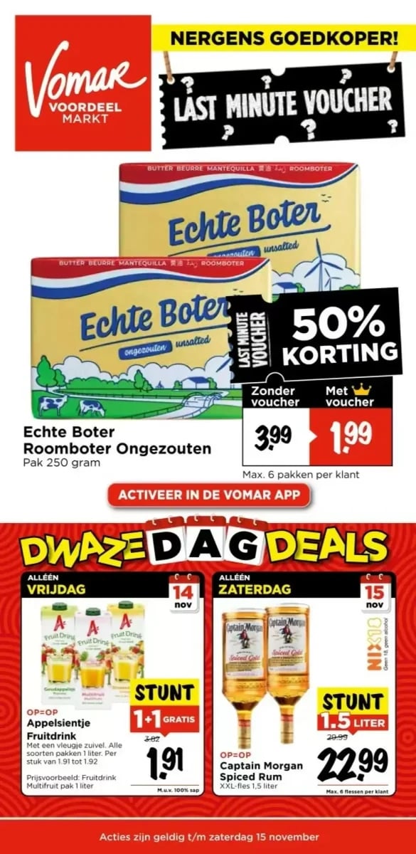 Vomar folder – pagina 1