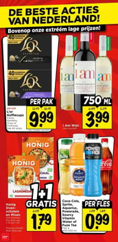 Coca-Cola, Sprite, Aquarius, Powerade, Sourcy Vitamin Water of Fuze Tea aanbieding bij Vomar – geldig van 15.02.2026 t/m 21.02.2026