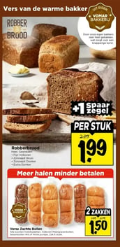 Robberbrood aanbieding bij Vomar – geldig van 15.02.2026 t/m 21.02.2026