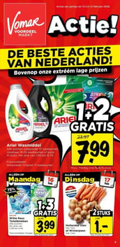 Ariel Wasmiddel aanbieding bij Vomar – geldig van 15.02.2026 t/m 21.02.2026