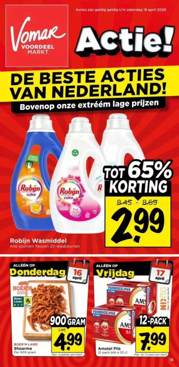 Vomar folder – pagina 1
