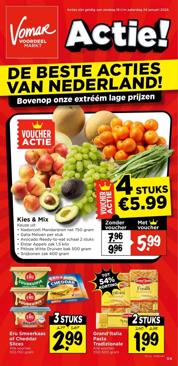 Vomar folder – pagina 1