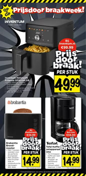 Inventum Hetelucht Friteuse GF601HLDB aanbieding bij Vomar – geldig van 22.02.2026 t/m 28.02.2026
