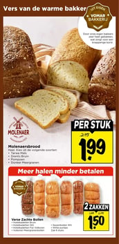 Molenaersbrood aanbieding bij Vomar – geldig van 22.02.2026 t/m 28.02.2026