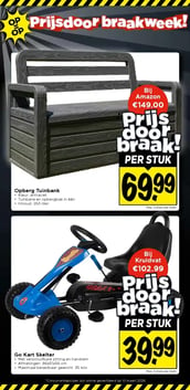 Opberg Tuinbank aanbieding bij Vomar – geldig van 22.03.2026 t/m 28.03.2026