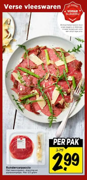 Rundercarpaccio aanbieding bij Vomar – geldig van 22.03.2026 t/m 28.03.2026