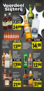 Esbjaerg Vodka, Glen Talloch of Clan MacGregor Whisky aanbieding bij Vomar – geldig van 25.01.2026 t/m 31.01.2026