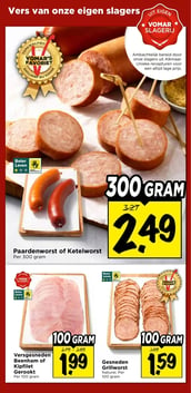 Vomar Versgesneden Beenham of Kipfilet Gerookt aanbieding bij Vomar – geldig van 25.01.2026 t/m 31.01.2026