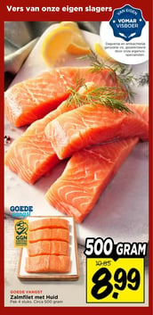 Zalmfilet met Huid aanbieding bij Vomar – geldig van 25.01.2026 t/m 31.01.2026