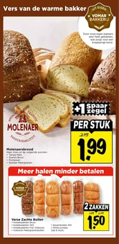 Molenaersbrood aanbieding bij Vomar – geldig van 25.01.2026 t/m 31.01.2026