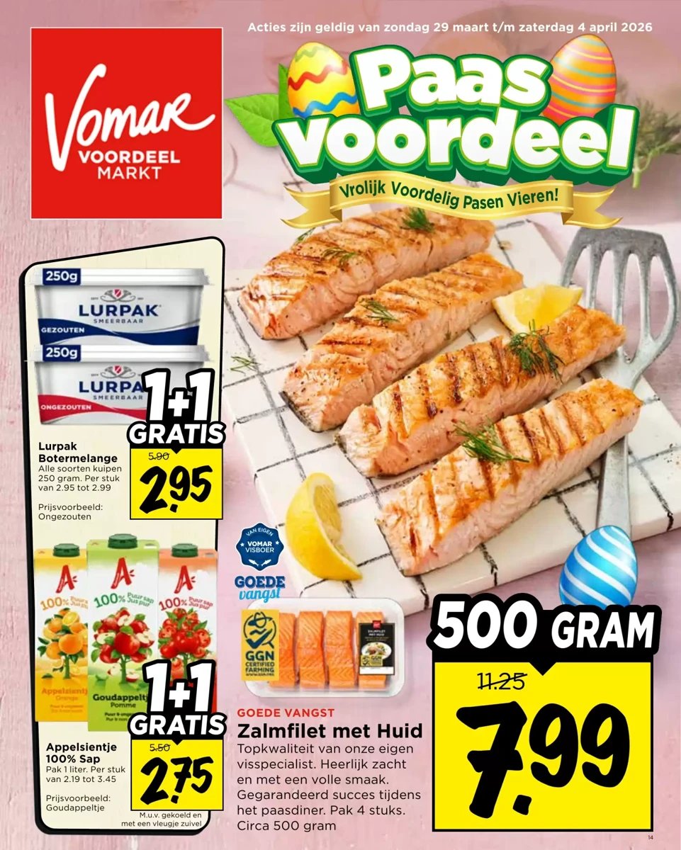 Vomar folder – pagina 1