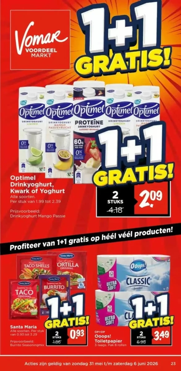 Vomar folder – pagina 1