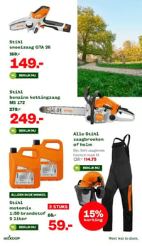 Stihl snoeizaag GTA 26 aanbieding bij Welkoop – geldig van 02.02.2026 t/m 15.02.2026