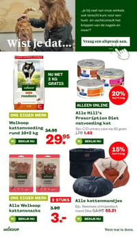 Alle kattenmandjes aanbieding bij Welkoop – geldig van 02.02.2026 t/m 15.02.2026