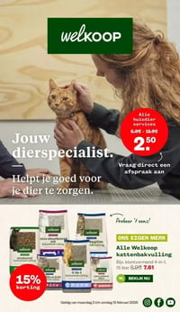 Alle Welkoop kattenbakvulling aanbieding bij Welkoop – geldig van 09.02.2026 t/m 15.02.2026