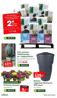 Nature regenton Wallycan 270 liter aanbieding bij Welkoop – geldig van 12.01.2026 t/m 18.01.2026