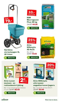 Gardena strooiwagen XL 18 liter aanbieding bij Welkoop – geldig van 12.01.2026 t/m 18.01.2026