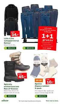 Apollo Alpaca sokken 2-pack aanbieding bij Welkoop – geldig van 12.01.2026 t/m 18.01.2026