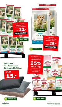 Beeztees hondenkussen Sofixa 100x70 cm aanbieding bij Welkoop – geldig van 12.01.2026 t/m 18.01.2026