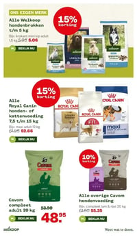 Alle Welkoop hondenbrokken t/m 5 kg aanbieding bij Welkoop – geldig van 16.02.2026 t/m 01.03.2026
