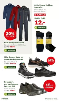 Alle Havep overalls aanbieding bij Welkoop – geldig van 16.02.2026 t/m 01.03.2026