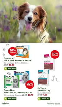 Frontpro vlo & teek kauwtabletten aanbieding bij Welkoop – geldig van 16.02.2026 t/m 01.03.2026