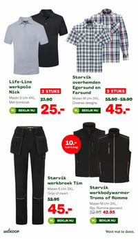 Storvik werkbodywarmer Troms of Romme aanbieding bij Welkoop – geldig van 16.03.2026 t/m 29.03.2026