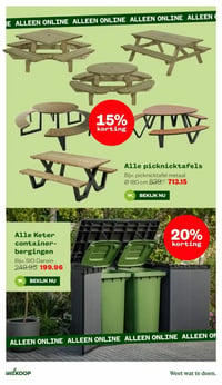 Alle Keter container-bergingen aanbieding bij Welkoop – geldig van 16.03.2026 t/m 29.03.2026