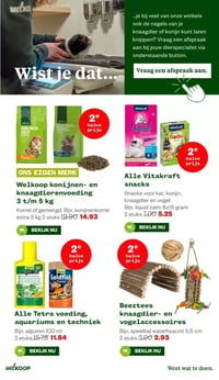 Alle Vitakraft snacks aanbieding bij Welkoop – geldig van 26.01.2026 t/m 01.02.2026