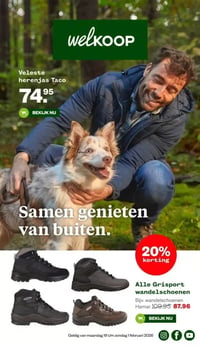 Alle Grisport wandelschoenen aanbieding bij Welkoop – geldig van 19.01.2026 t/m 01.02.2026