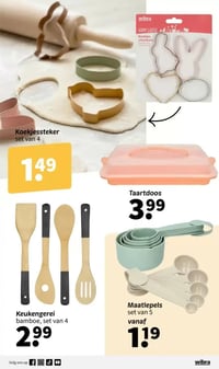 Maatlepels set van 5 aanbieding bij Wibra – geldig van 02.03.2026 t/m 15.03.2026