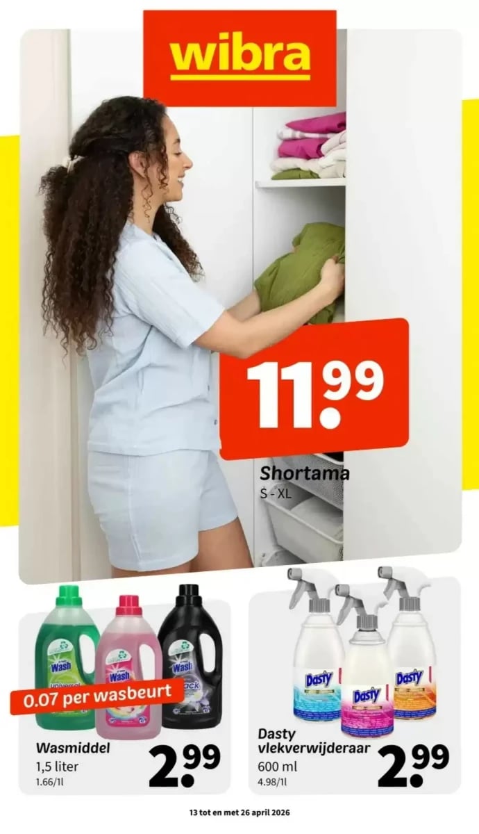 Wibra folder – pagina 1
