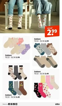 Sokken aanbieding bij Wibra – geldig van 16.03.2026 t/m 29.03.2026