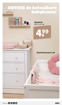 Wandrek 48 x 5 x 9 cm aanbieding bij Wibra – geldig van 18.02.2026 t/m 01.03.2026
