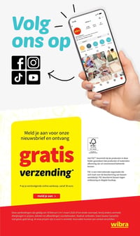 gratis verzending aanbieding bij Wibra – geldig van 18.02.2026 t/m 01.03.2026