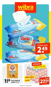 Arm & Hammer Pure baking soda aanbieding bij Wibra – geldig van 19.01.2026 t/m 01.02.2026