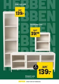 Nachtkastje Luca aanbieding bij Xenos – geldig van 09.02.2026 t/m 22.02.2026