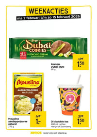 Mousline aardappelpuree naturel aanbieding bij Xenos – geldig van 09.02.2026 t/m 22.02.2026