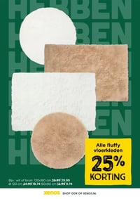 Alle fluffy vloerkleden aanbieding bij Xenos – geldig van 09.02.2026 t/m 22.02.2026