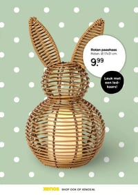 Rotan paashaas aanbieding bij Xenos – geldig van 22.02.2026 t/m 06.04.2026