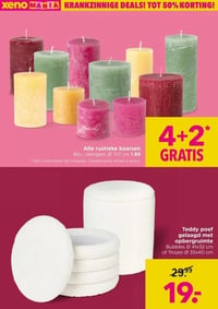 Alle rustieke kaarsen aanbieding bij Xenos – geldig van 23.02.2026 t/m 08.03.2026