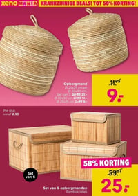 Opbergmand Ø25x25 cm aanbieding bij Xenos – geldig van 23.02.2026 t/m 08.03.2026